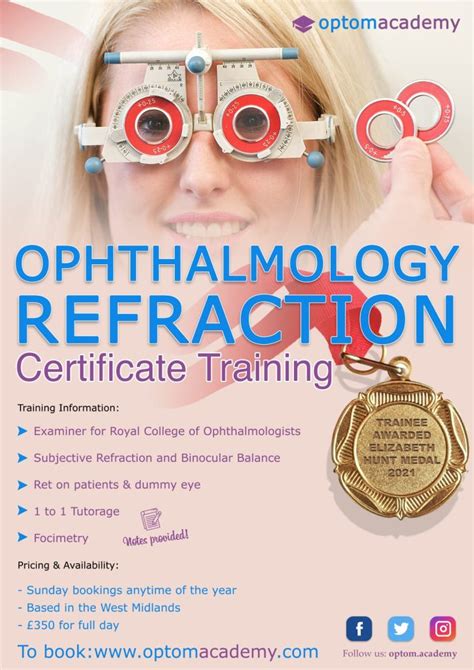 Training and Certification for Ophthalmologists .